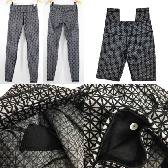 Lululemon Wunder Under Tri Geo Silver Spoon I Size 4 - Picture 8 of 8